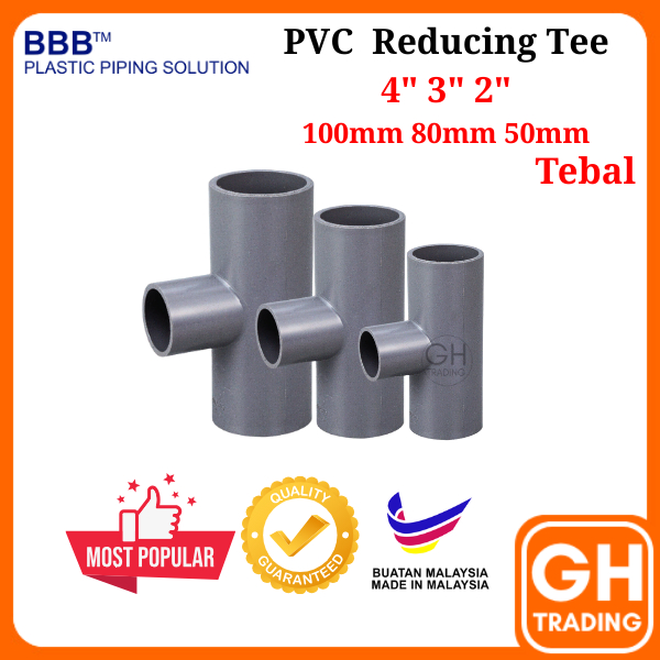 PVC Fitting Reducing Tee Reducer 2" 2-1/2" 3" 4" 50mm 65mm 80mm 100mm ...