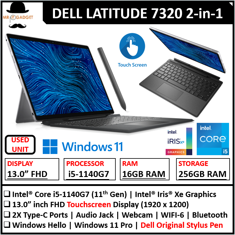 DELL Latitude 7320 2-in-1 FHD Flap A-A