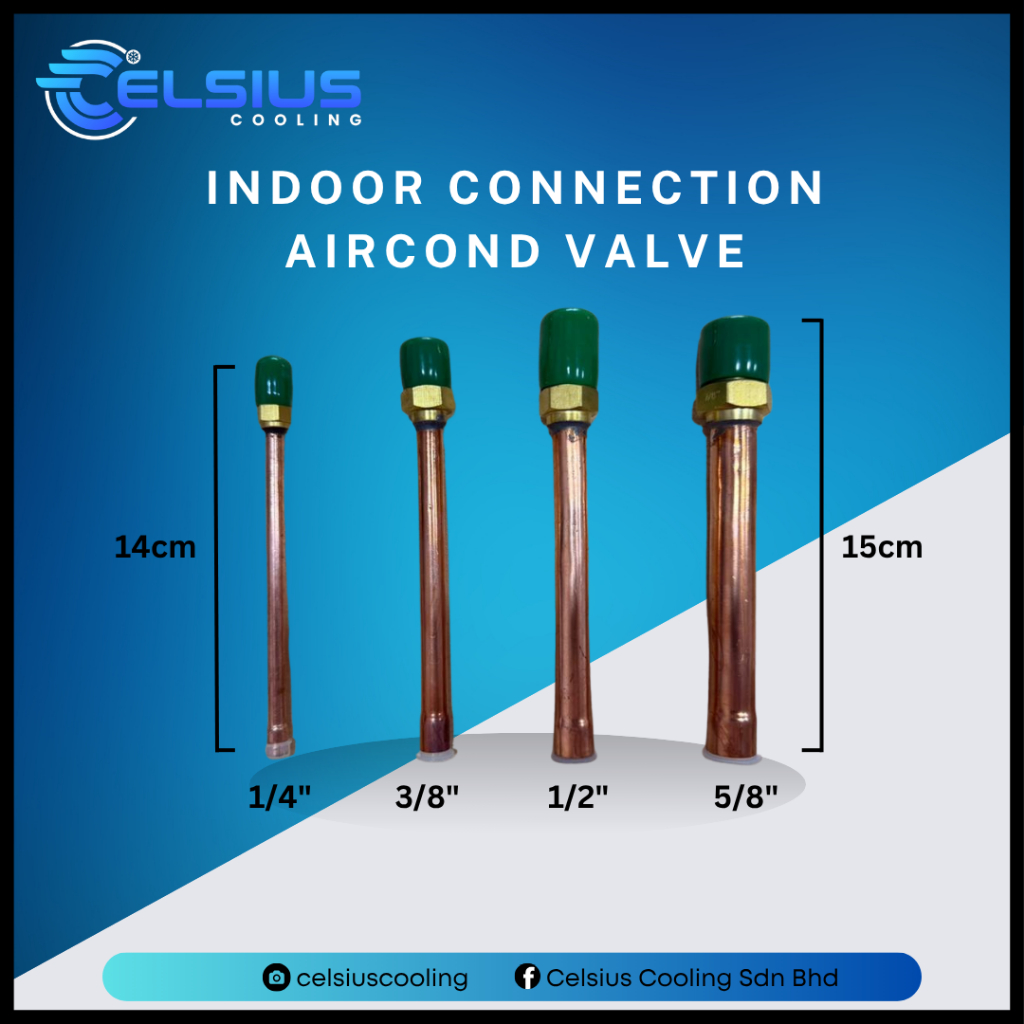 USA AIRCOND INDOOR CONNECTION ACCESS VALVE Air Conditioner Gas R410a ...