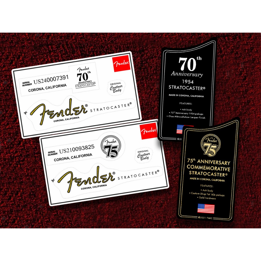 👍🔥🇺🇸Fender Stratocaster Waterslide decal with random serial number ...