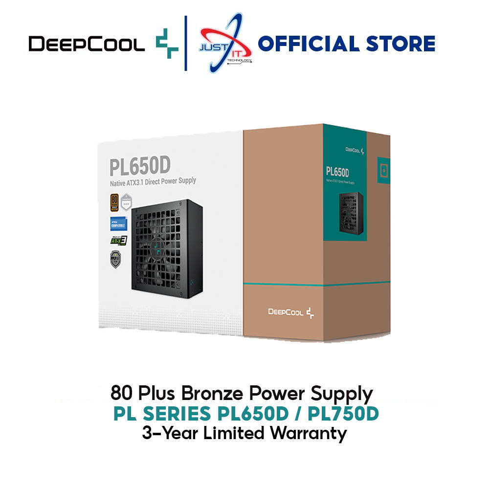 DEEPCOOL PL SERIES PL650D / PL750D 80 PLUS BRONZE POWER SUPPLY (PSU ...