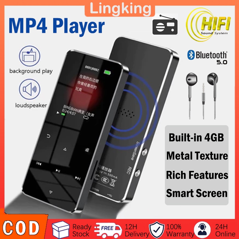 MP4 Player Built-in Speaker Portable Music Player 1.8 Inch Color Screen ...