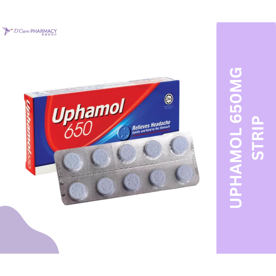 UPHAMOL PCM 650MG/500MG/STRIP/BOX | Shopee Malaysia