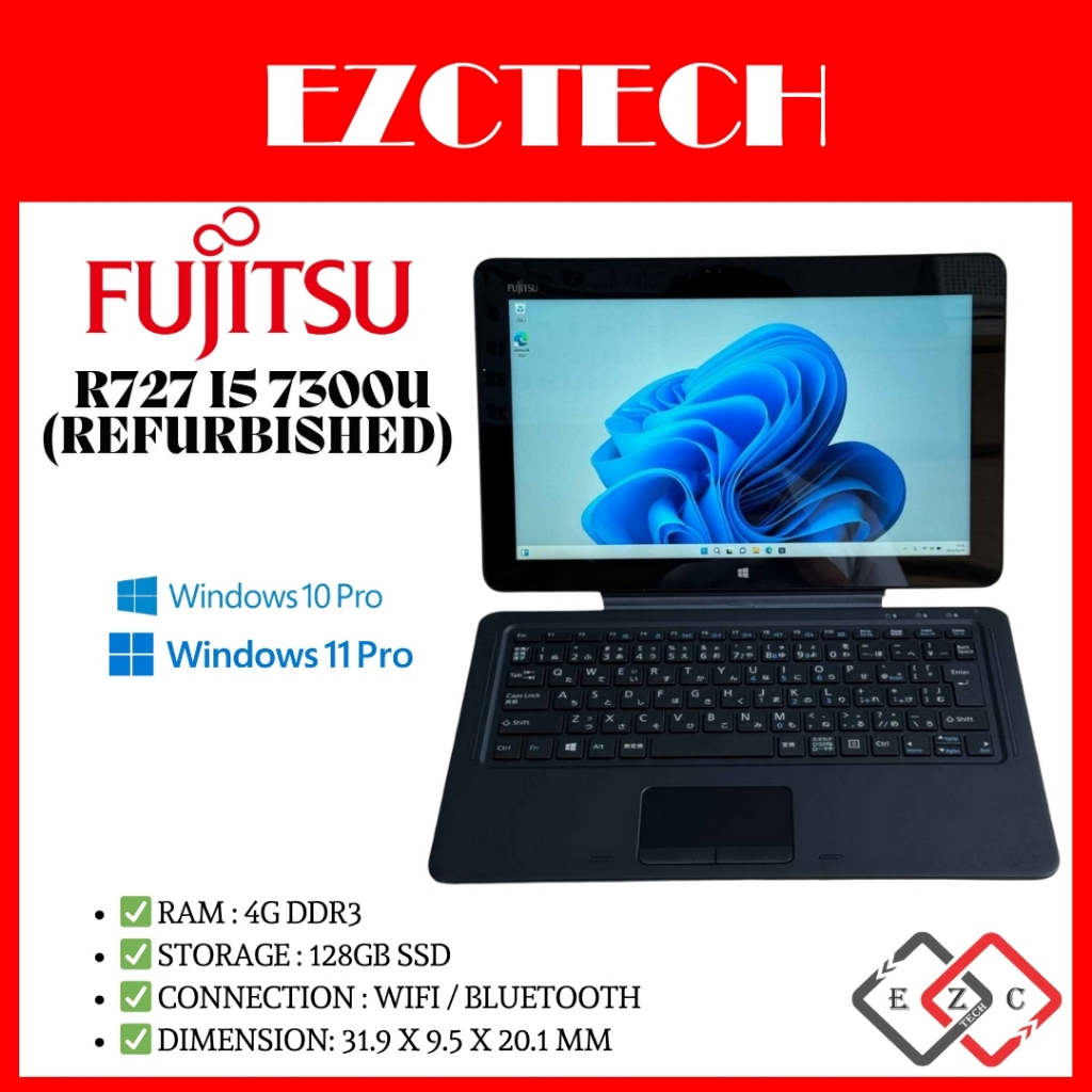 FUJITSU ARROWS Tab R727 i5 7300u 7th Gen Win Tablet