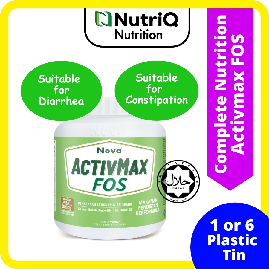 Nova Activmax FOS 400gram Whey Protein Powder Prebiotic Ensure Gut ...