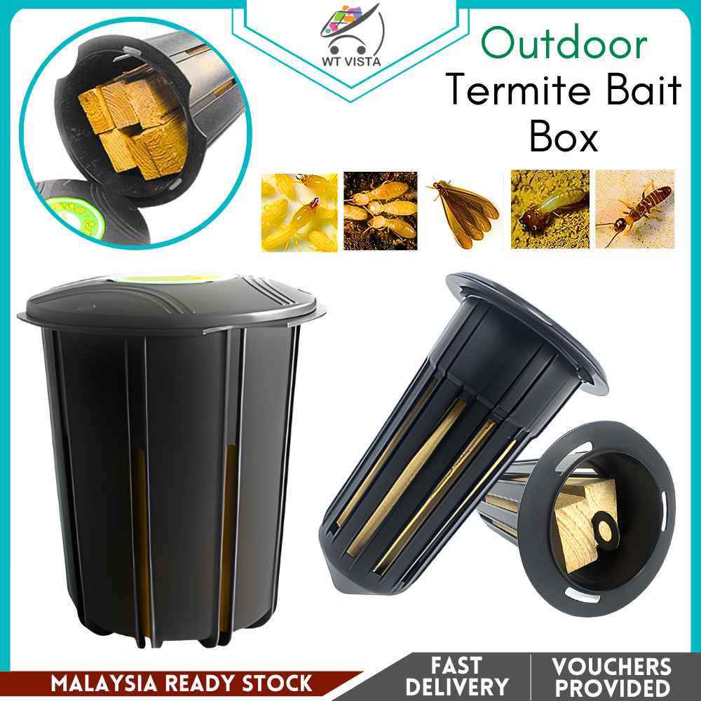 Umpan Anai-anai Kayu Percuma Outdoor Termite Bait Box Underground ...