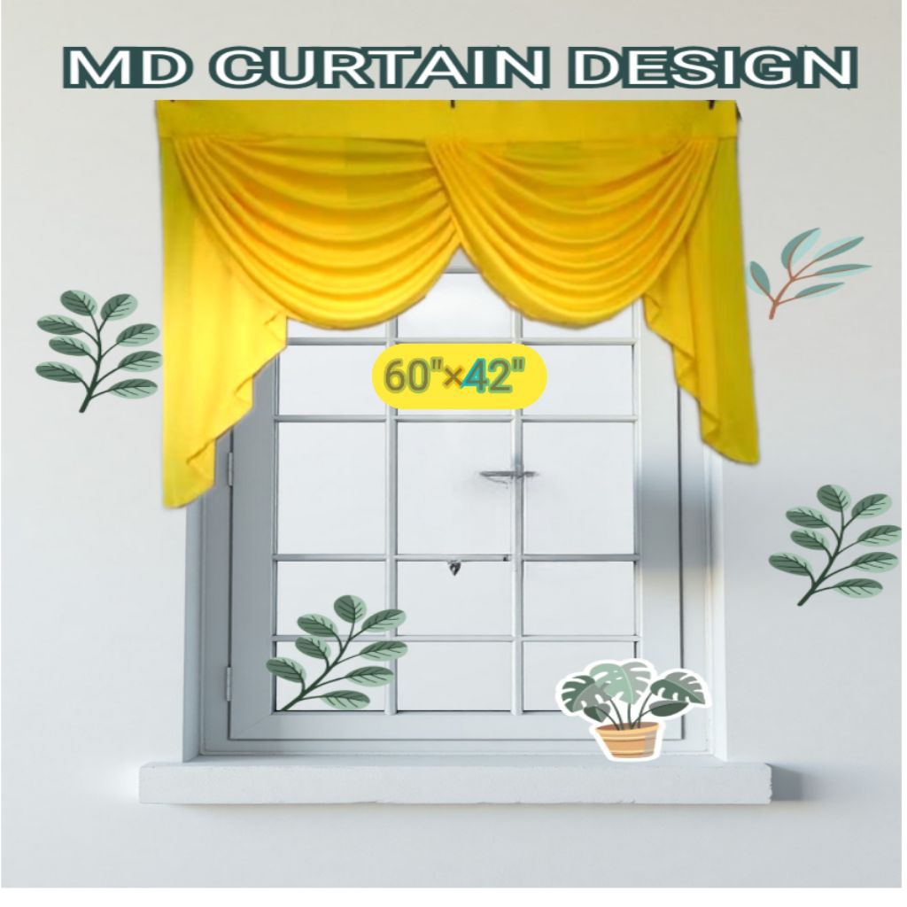 Scallop Curtain / Pelmet Anak Langsir Head Design for Door & Window | 1 ...