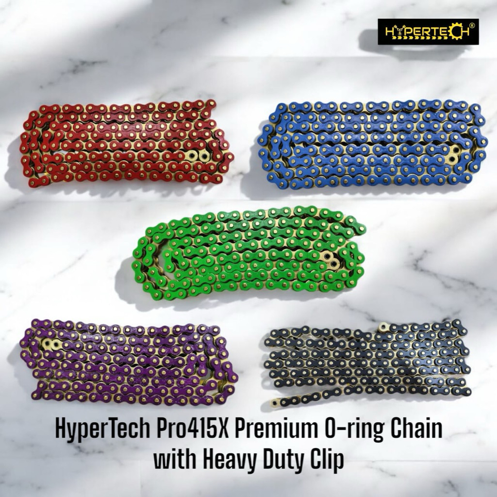 HYPERTECH PRO-415X PREMIUM ORING CHAIN 132L GOLD BLUE RED GREEN PURPLE ...