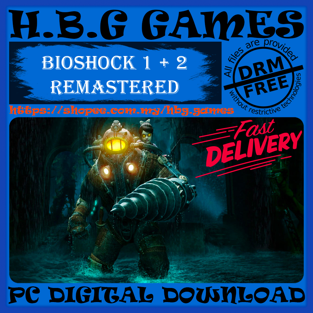 BIOSHOCK 1 + 2 Remastered [PC DIGITAL DOWNLOAD] [OFFLINE] [DRM-FREE ...