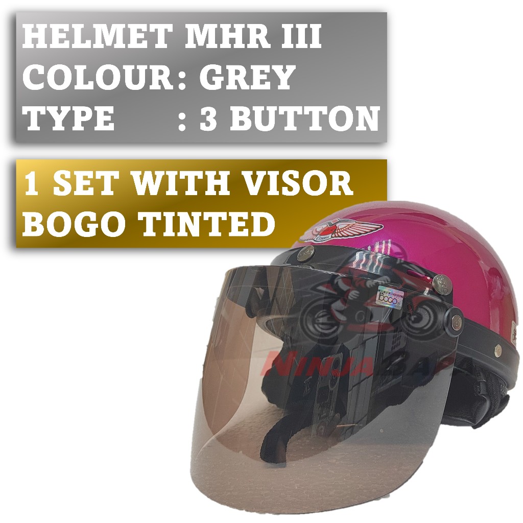 Steng Helmet Mhr Pink MHR HELMET 100% ORIGINAL!!! STENG SEPARUH - Main Image