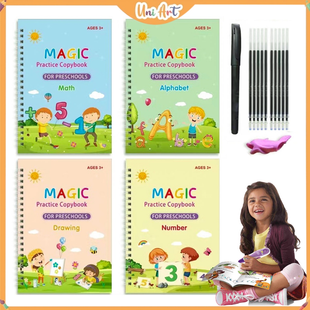 Writing Exercise Books English Groove Magic Practice Copybook Children ...