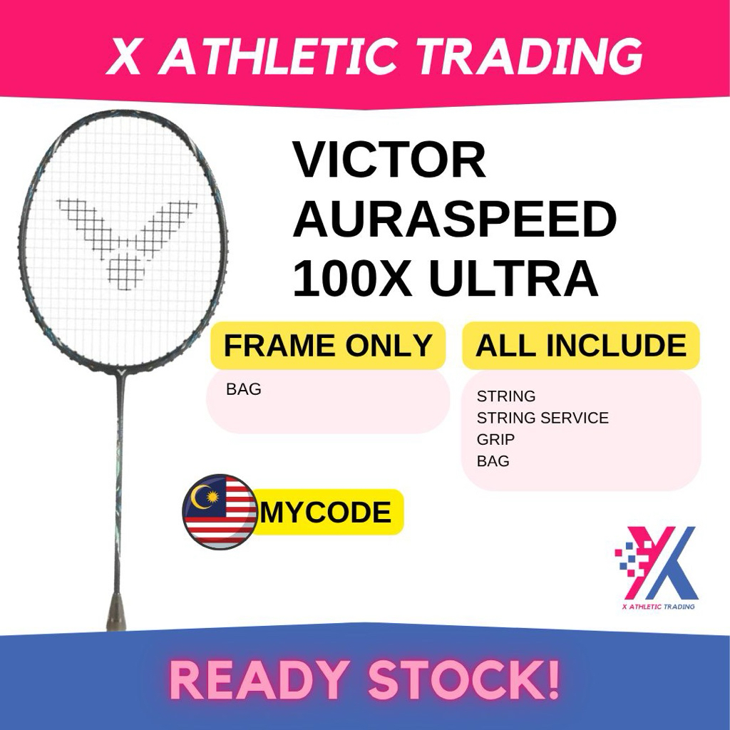 [100% ORI MY CODE & random free gift]VICTOR Auraspeed 100x ultra speed ...
