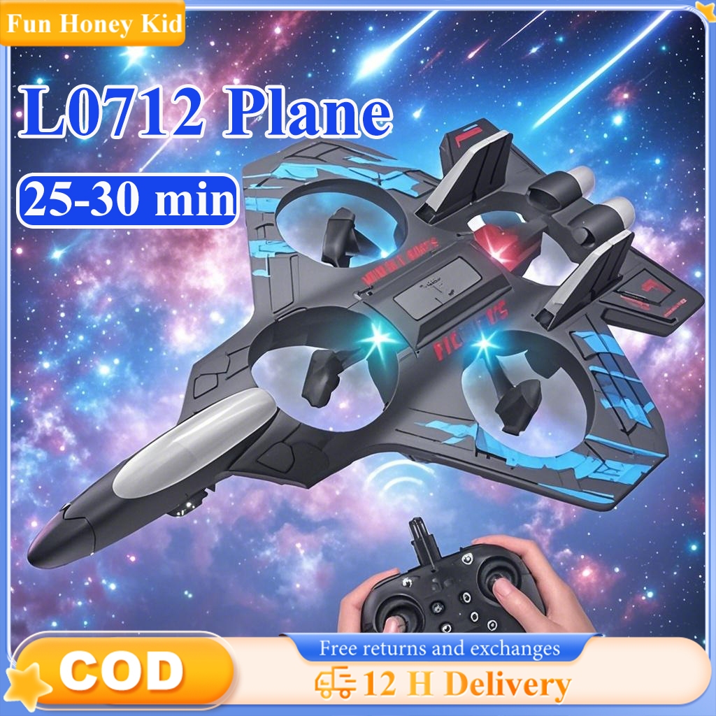L0712 Fighter Jet RC Plane Foam Aircraft Optical Flow Hover Gift For ...