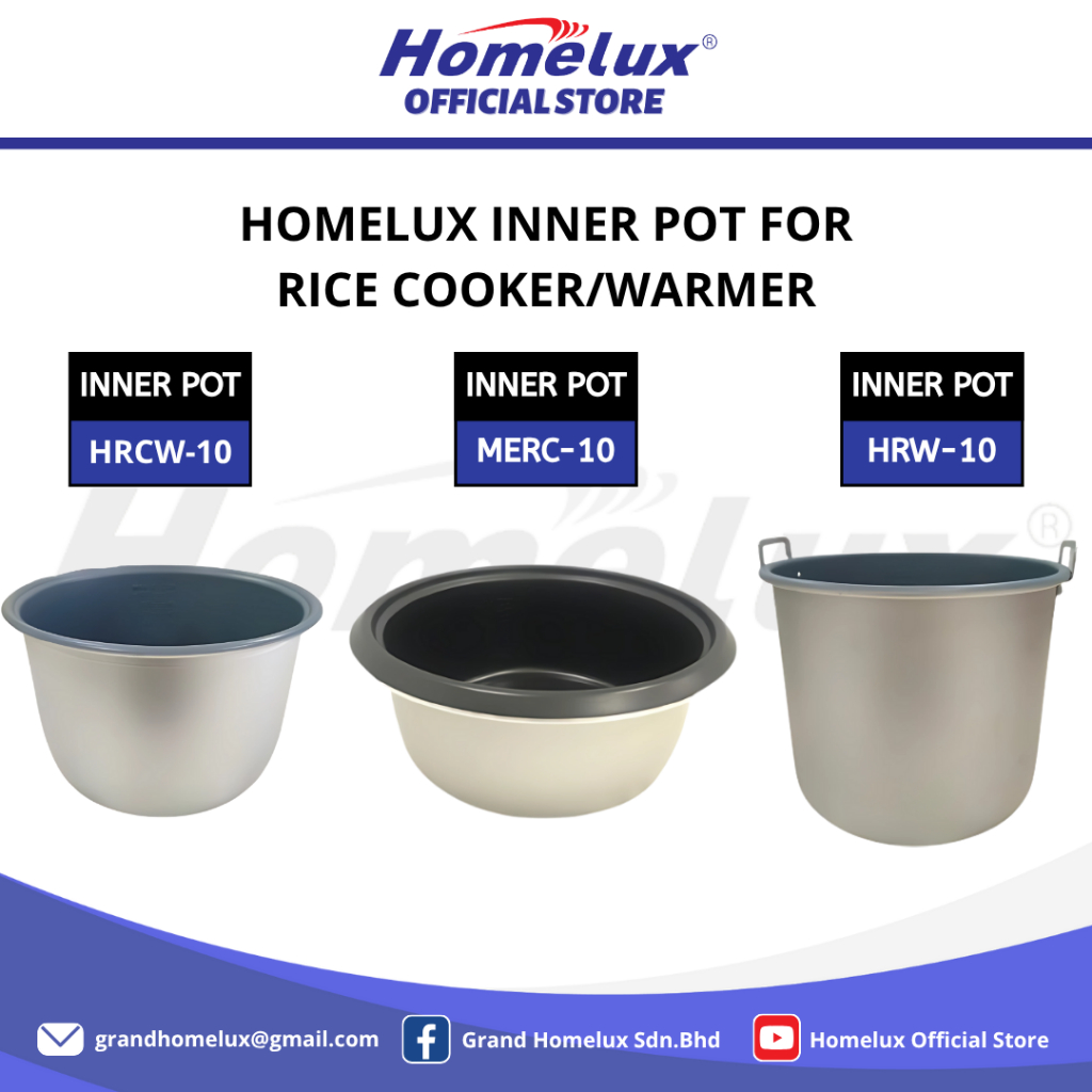 HOMELUX INNER POT FOR RICE COOKER/WARMER HCRC-10/HRW-10/MERC-10 ...