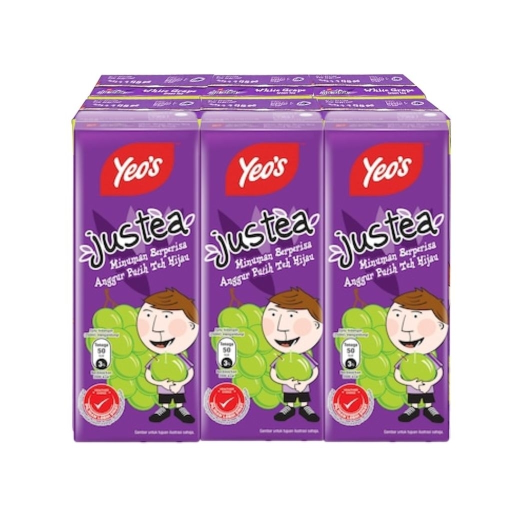[TKM] Yeo's Justea White Grape 6 x 250ml | Shopee Malaysia