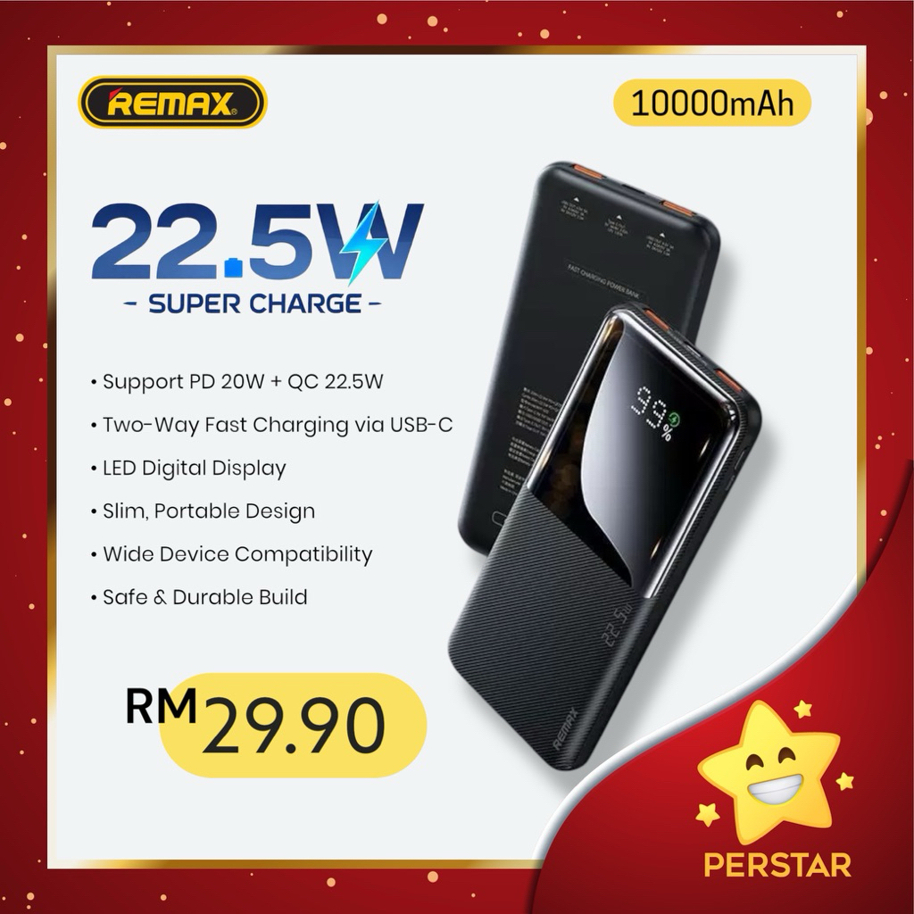 [ OFFER ] REMAX RPP-622 10000mAh Slim/Thin/Light Weight Support 22.5W ...