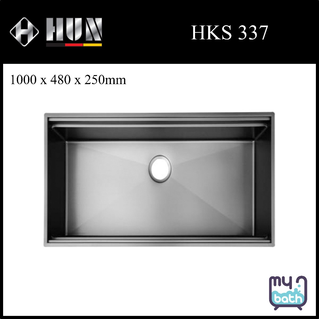 HUN HKS 337 Workstation Nanotech Kitchen Sink (Single Bowl) – Nano ...