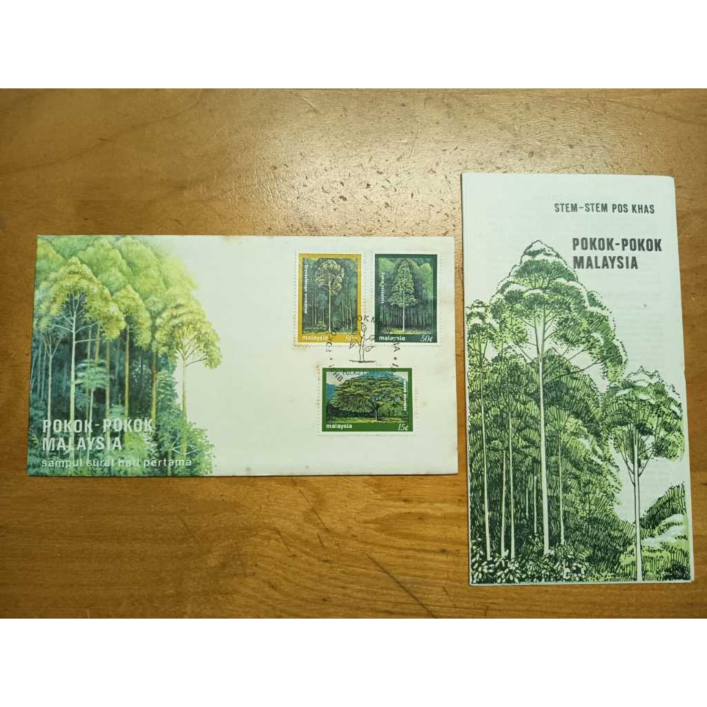 1981 Pokok-Pokok Malaysia Setem FDC Cop Khas Rasmi & Risalah Asal Trees ...