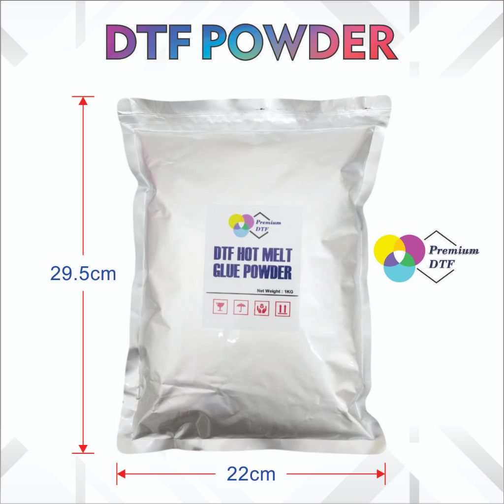 DTF Hot Melt adhesive Powder (1kg) WHITE/BLACK READY STOCK | Shopee ...