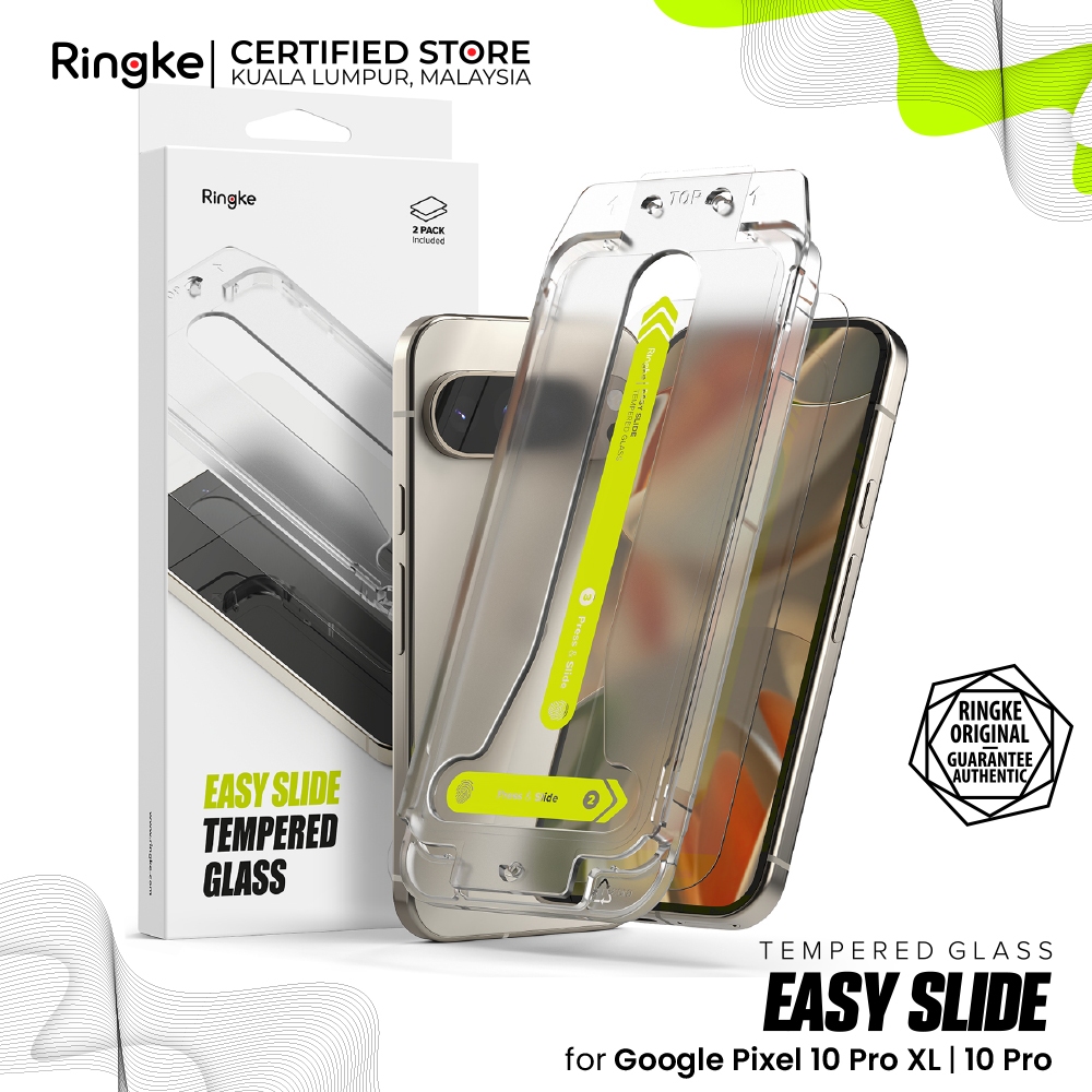 RINGKE® EASY SLIDE TEMPERED GLASS Zero Changes Failure Google Pixel 10 ...