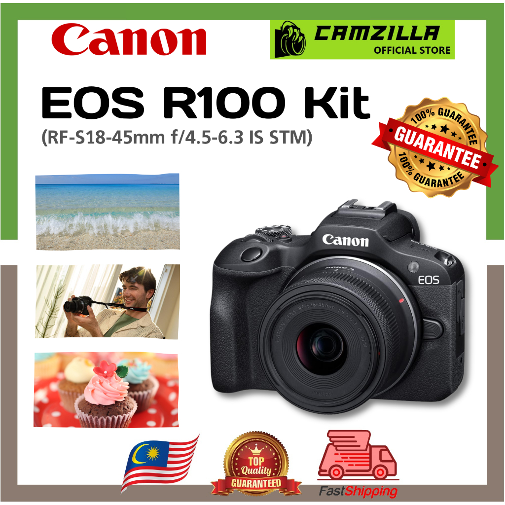 Canon EOS R100 (Kit) A Mirrorless for All | Shopee Malaysia