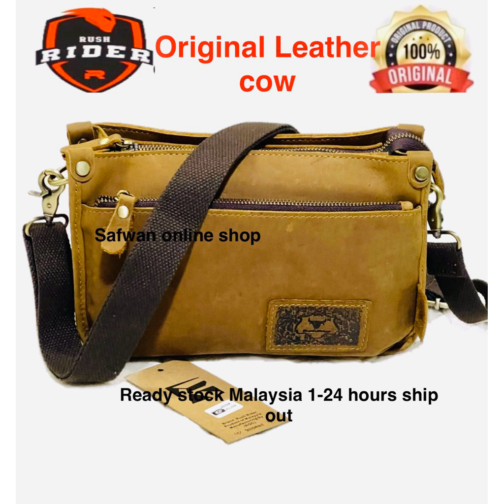 Original Rush Rider Korean Style New Fashion Beg Silang Lelaki Kulit ...