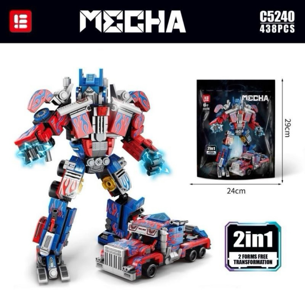 Transformer Bot Robot Building Blocks Optimus Sentinel Prime Bumblebee ...