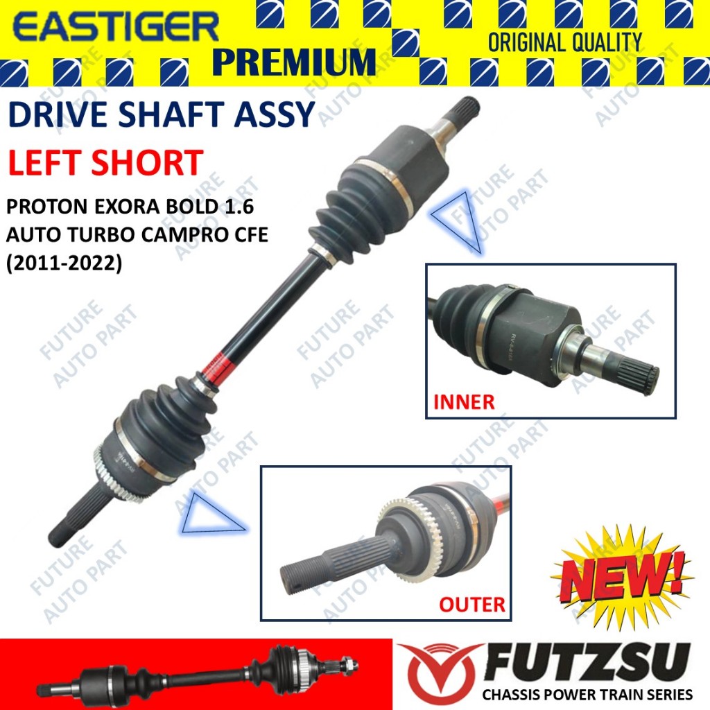 RANDOM BRAND FUTZSU / EASTIGER NEW DRIVE SHAFT PROTON EXORA BOLD 1.6