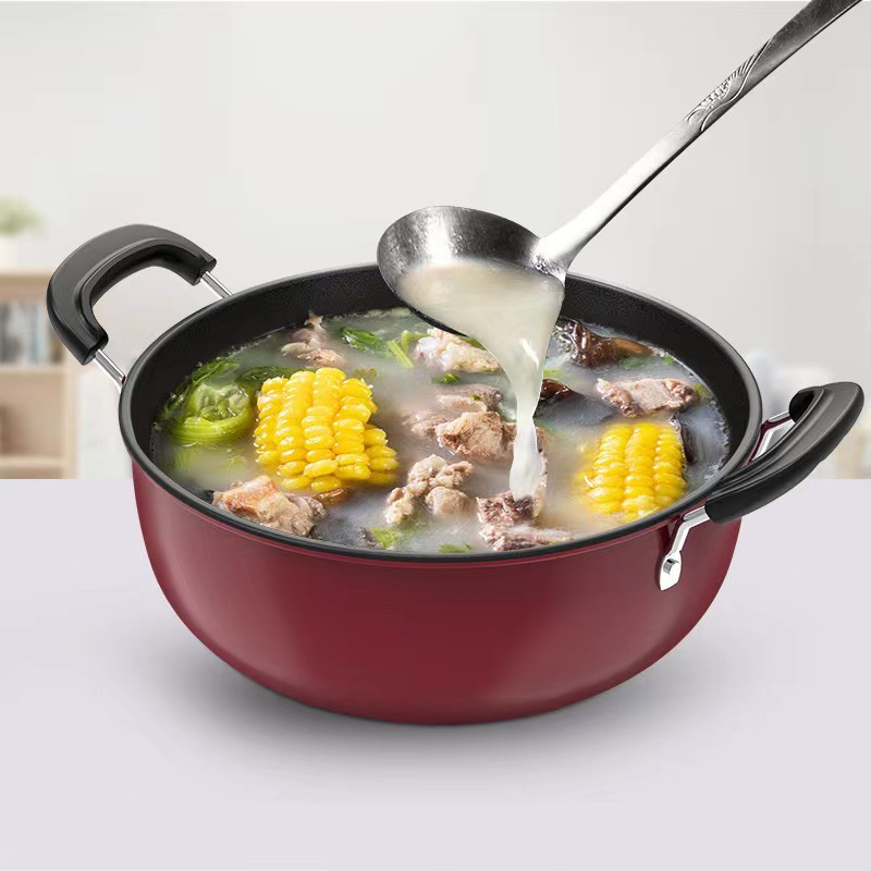 26/28/30CM Non Stick Soup Pot Induction Stew Pan Induction Pot Non ...