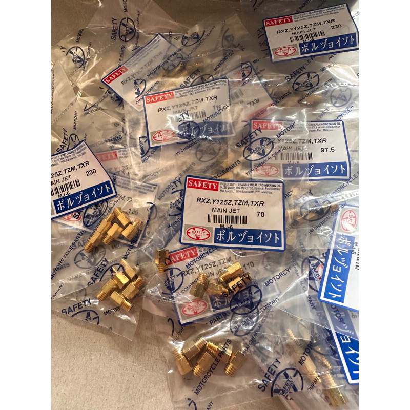 SAFETY RXZ RXS RX100 Y125 TXR150 MAIN JET 70-500 | Shopee Malaysia