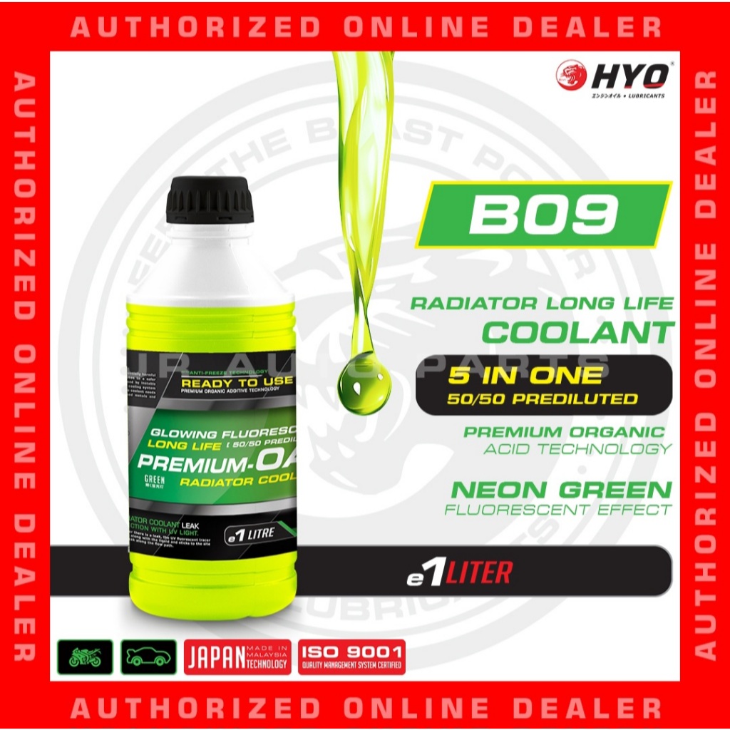 l carnitina pdf HYO B09 Neon Green Radiator Coolant Ready to Use 50/50 Premix Anti-Rust for  Automotive Car Engine
