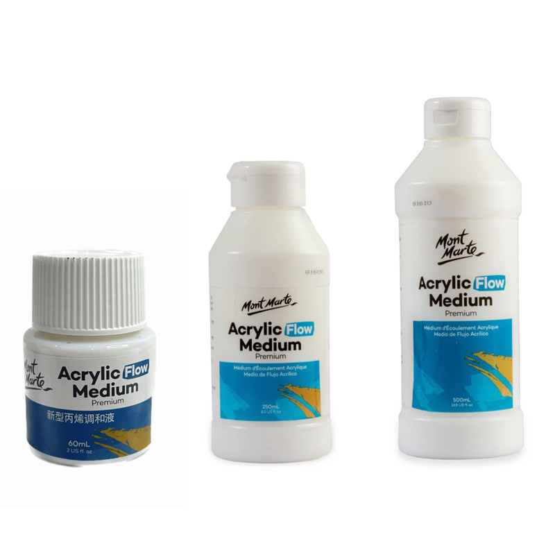 Mont Marte Acryl Flow Medium 500ml – Für Glatte Pinselstriche & Besseren Farbfluss