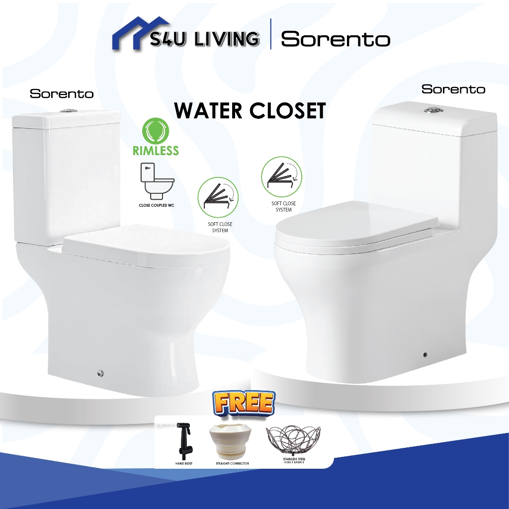 SORENTO Water Closet Free Bidet One piece and close coupled wc S trap ...