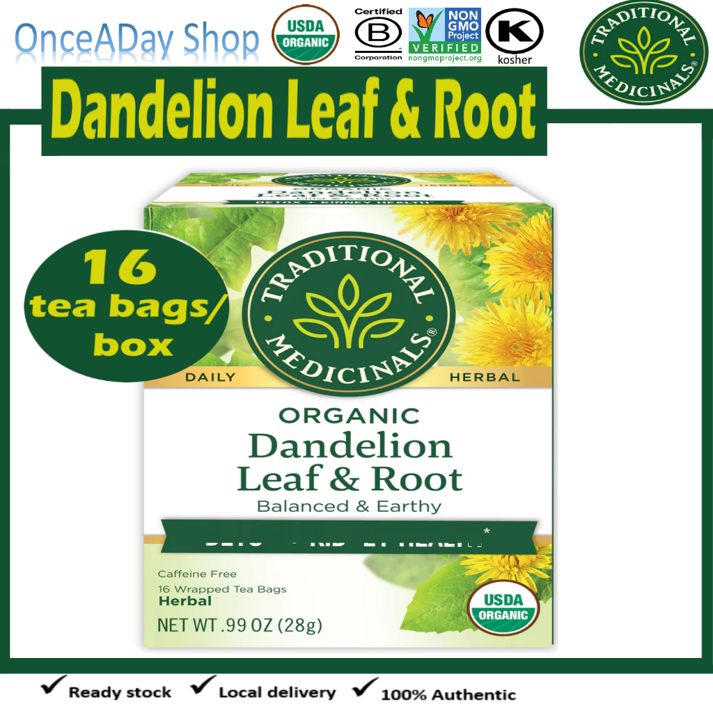 Traditional Medicinals, Organic Dandelion Leaf & Root Tea, Herbal Tea ...