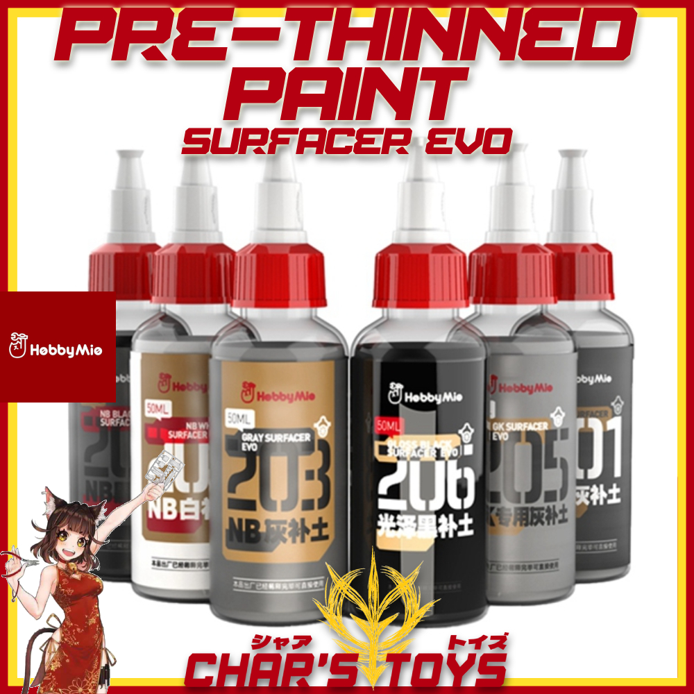 HOBBYMIO PRE-THINNED MODEL PAINT PRIMER SURFACE EVO SERIES (50ML) GK ...
