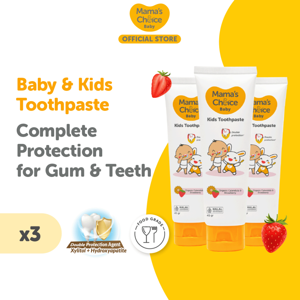 Mama's Choice Baby & Kids Toothpaste Cavity Protection Fluoride-free ...
