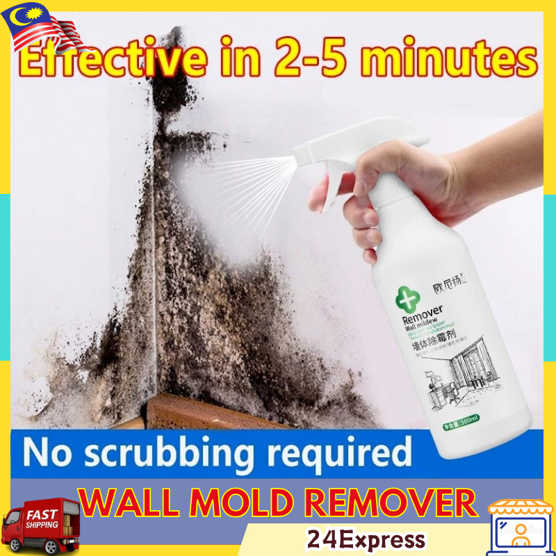【500ML】Wall Mold Remover Spray Mildew Removal Toilet Cleaning Solution ...