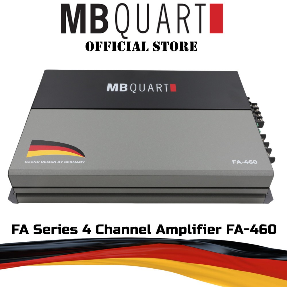 MB Quart 4 Channel Power Amplifier FA Series 4Ch Car Power Amp FA 460 