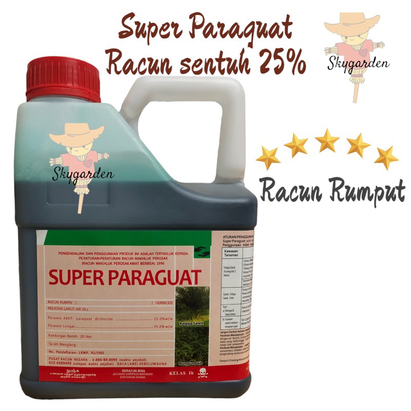 4L Racun Sentuh 25%|Rumput Lalang |Rumput sambau|cepat mati|Ready stock ...