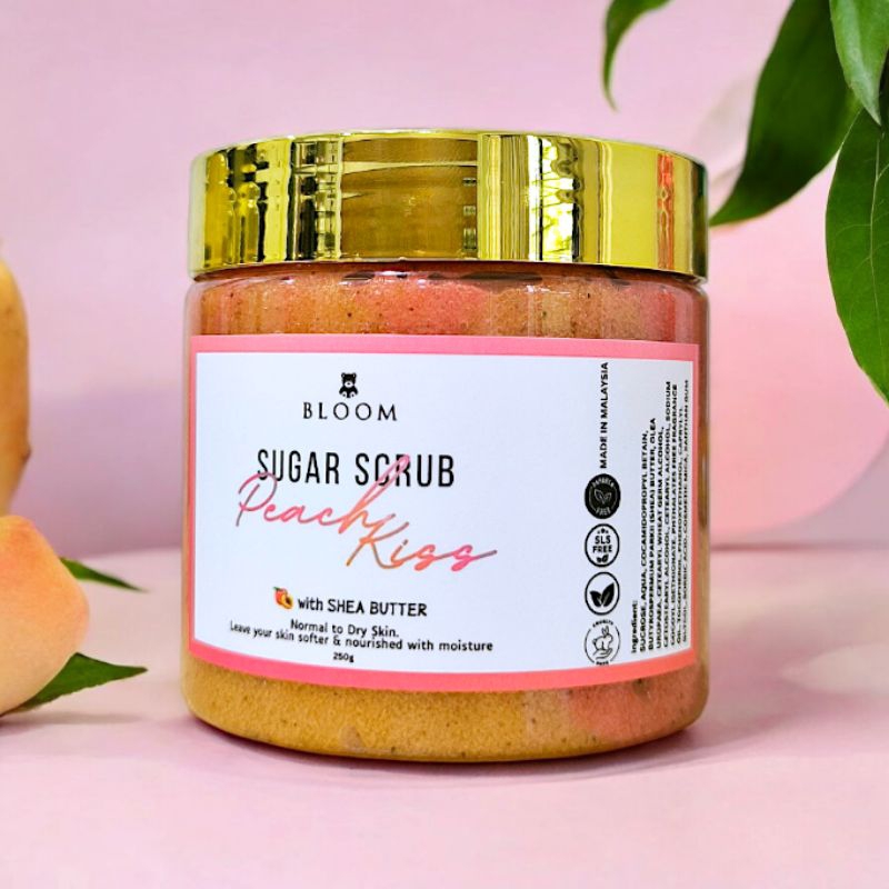 BLOOM Peach Kiss Body Scrub for Soft Skin, Radiant & Glowing - Baby ...