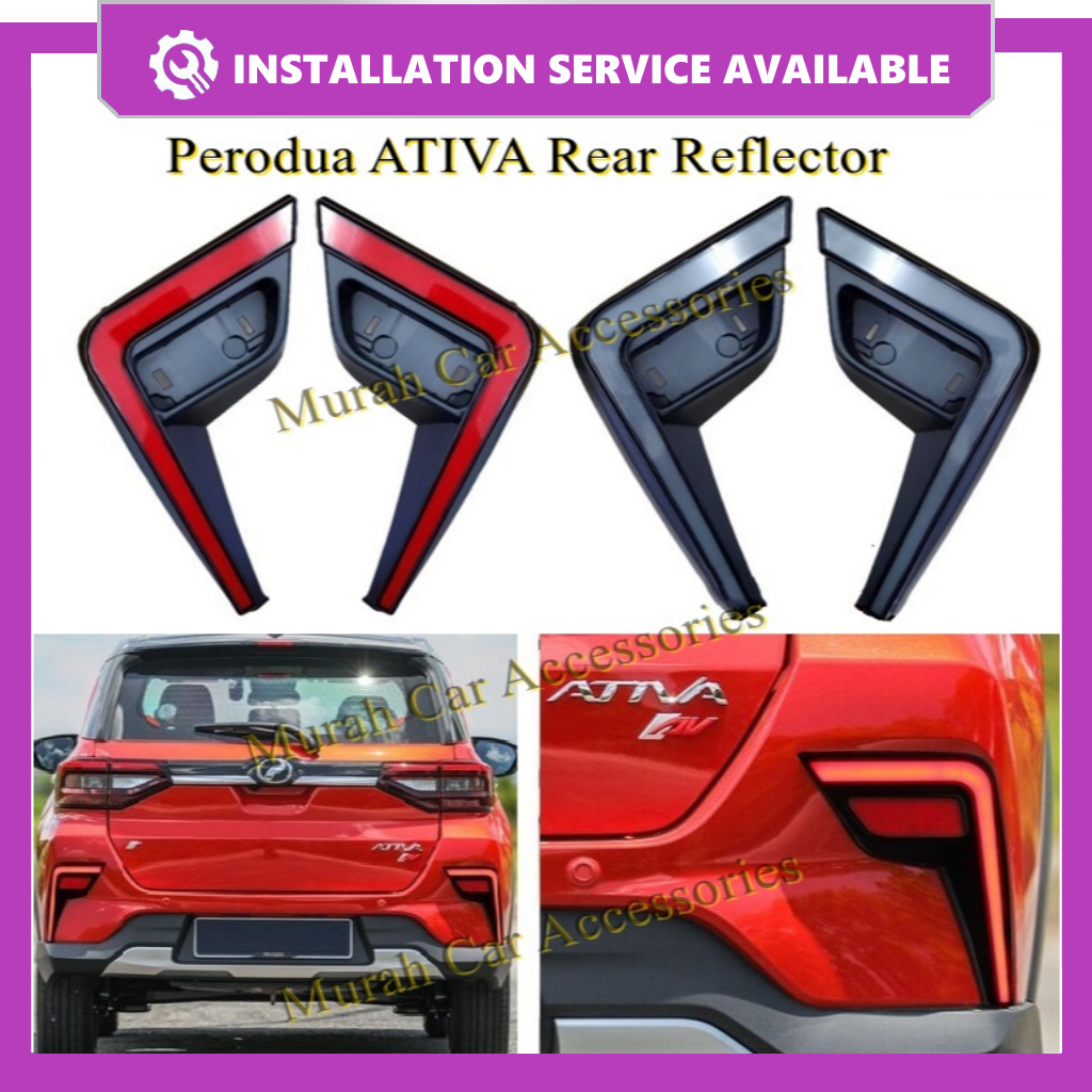 Perodua Ativa DRL LED Reflector Rear Bumper Reflector Cover Daytime ...