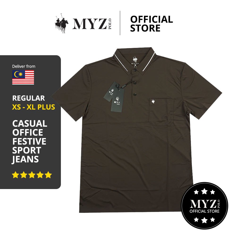 MYZ POLO Premium Sporty Sports Trendy Polo Shirt (CODE20028) | Shopee ...