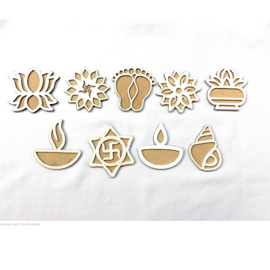 Deepavali Rangoli Matt - Small Size 3inch | Shopee Malaysia