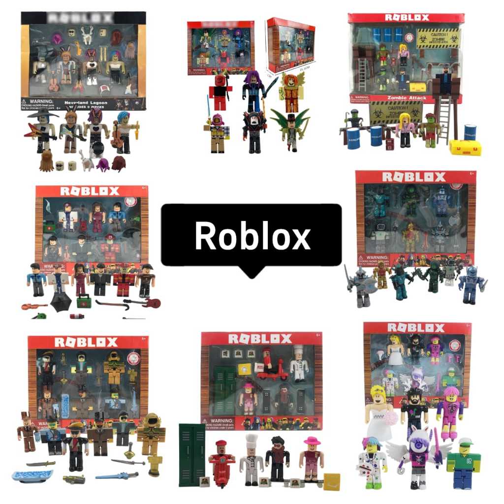 Roblox Figure Miniature Set Block Minecraft Survival Game Collection