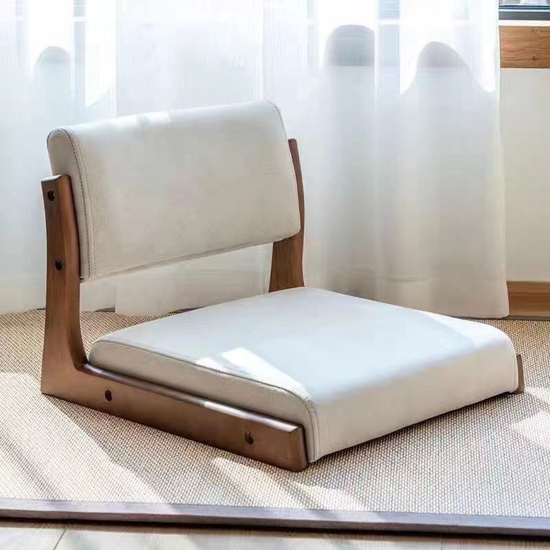 💥Bed chair tatami chair Japanese style backrest stool solid wood bay