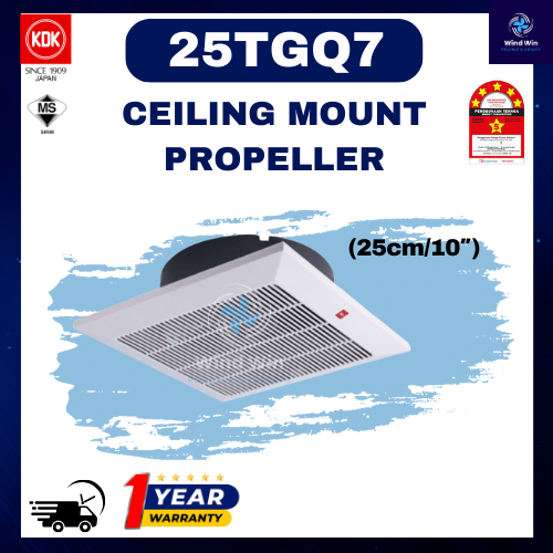 KDK 25TGQ7 (25cm/10″) CEILING EXHAUST FAN Shopee Malaysia