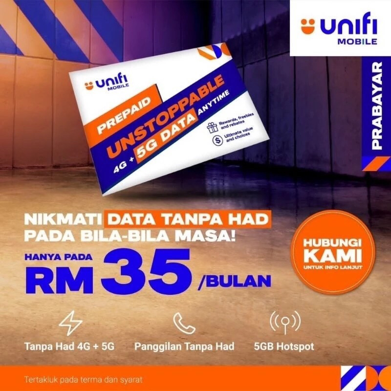 SIMKAD PREPAID UNIFI WOOW DATA TAK MATI 4G/5G UNLIMITED Shopee Malaysia