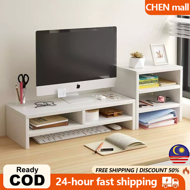 Rak storan rak storan desktop yang ditinggikan komputer meja/Computer ...