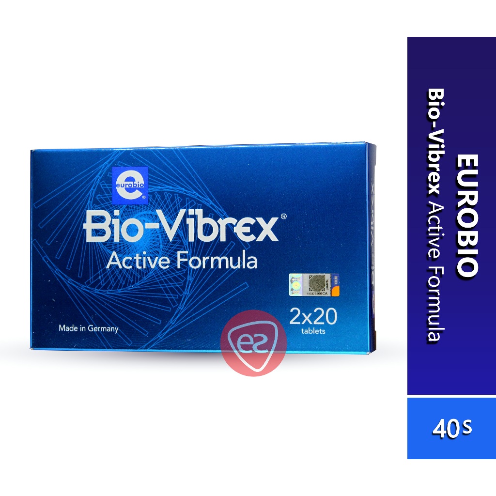 Eurobio Bio-Vibrex Active Formula Tablet 40s (Zinc, Copper, Selenium ...