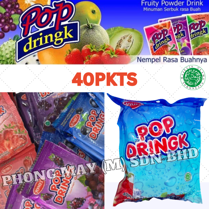 JOMEI POP DRINGK POWDER [8GX40PKTS] / SERBUK POP DRINGK / FRUITY POWDER ...
